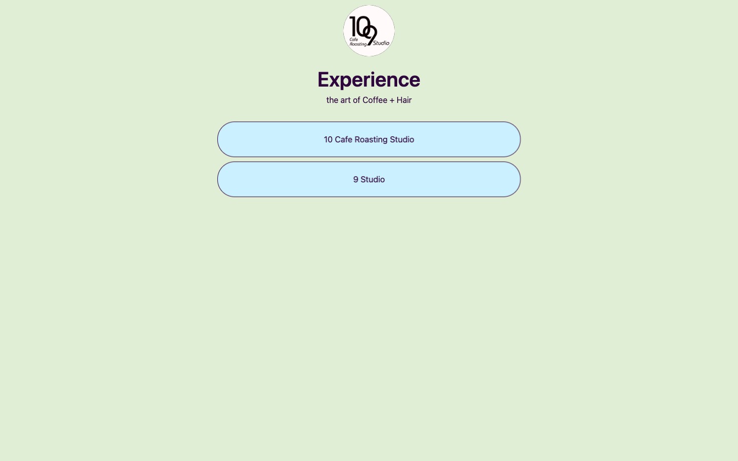 The current homepage